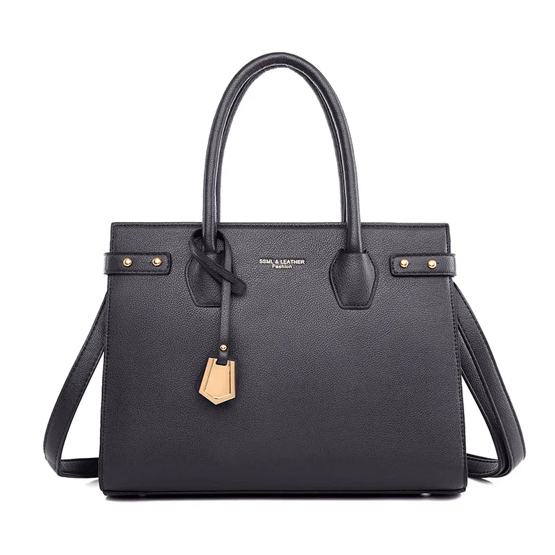 Genuine Leather Handbag – Luxury Tote & Crossbody Bag for Women