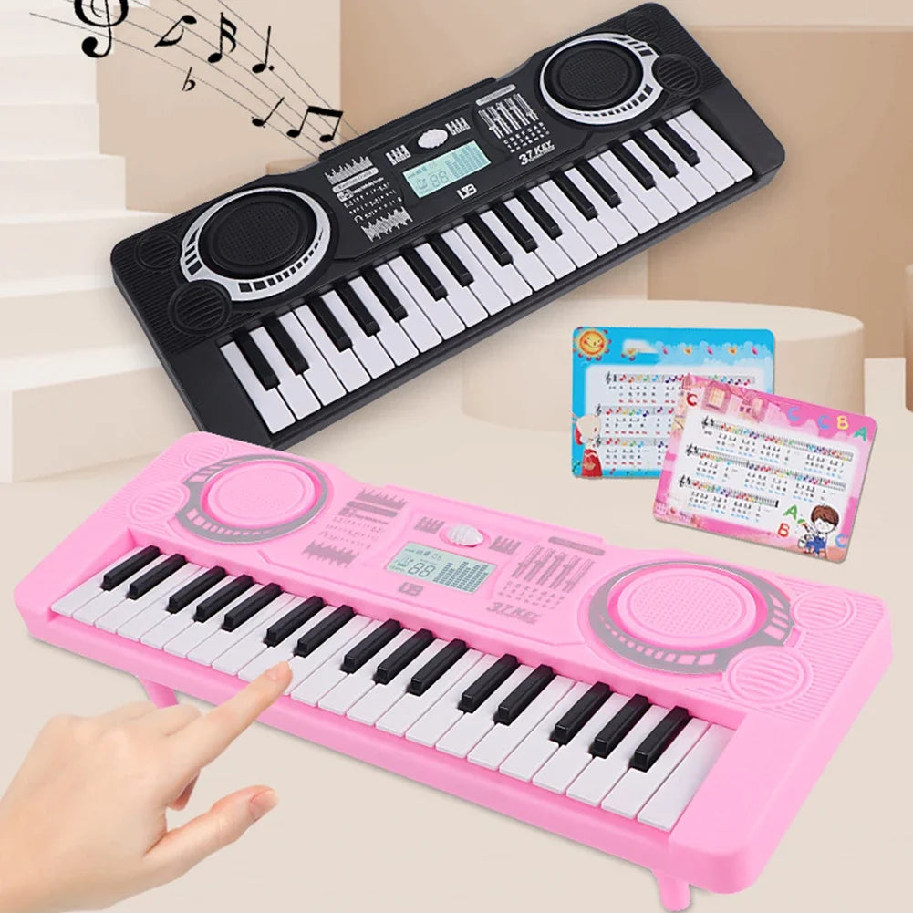 37-Key Children's Electronic Piano – Portable Educational Musical Toy