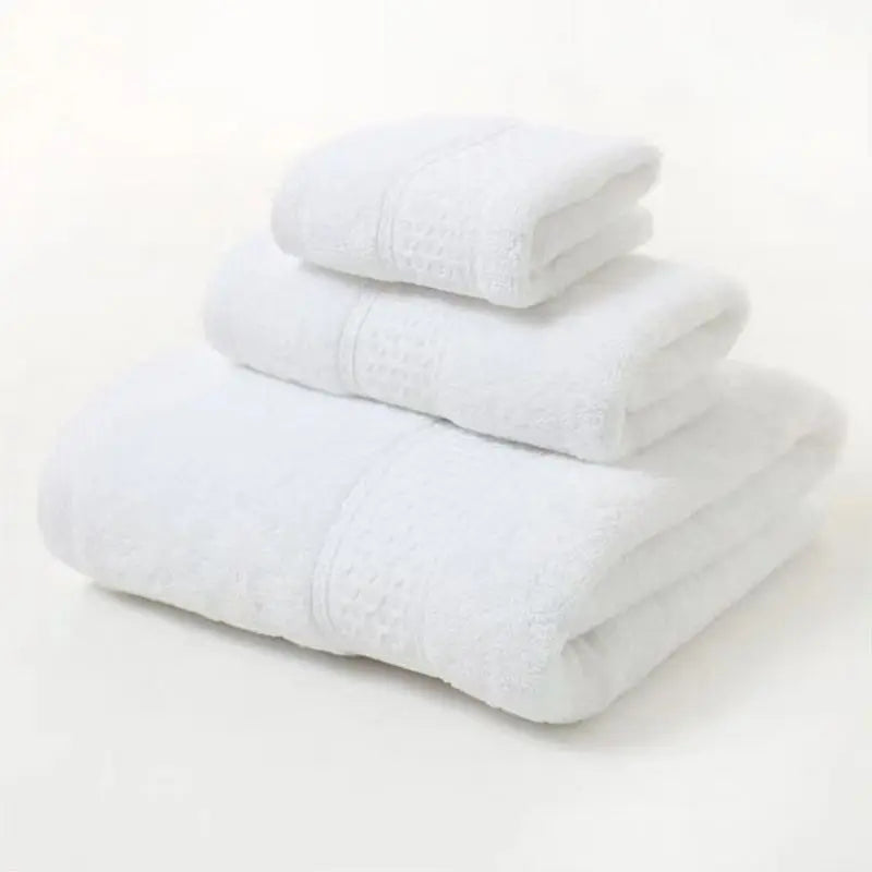 3PCS Cotton Towel Set – Ultra Soft & Absorbent Bathroom Essentials