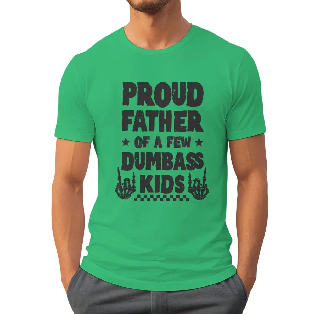 Proud Father Graphic T-Shirt – Retro Tie-Dye Casual Tee for Father’s Day