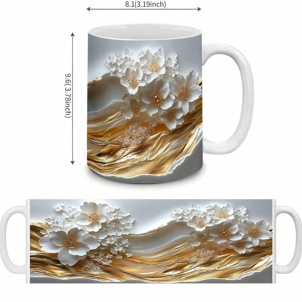 Large Glossy Ceramic Coffee Mug – Gift for Mother’s Day, Birthday & More
