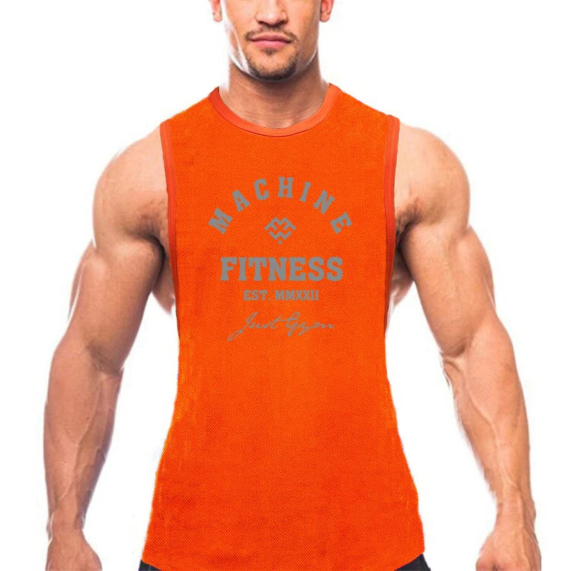 Men’s Muscle Tank Top – Sleeveless Quick-Dry Mesh Gym Vest