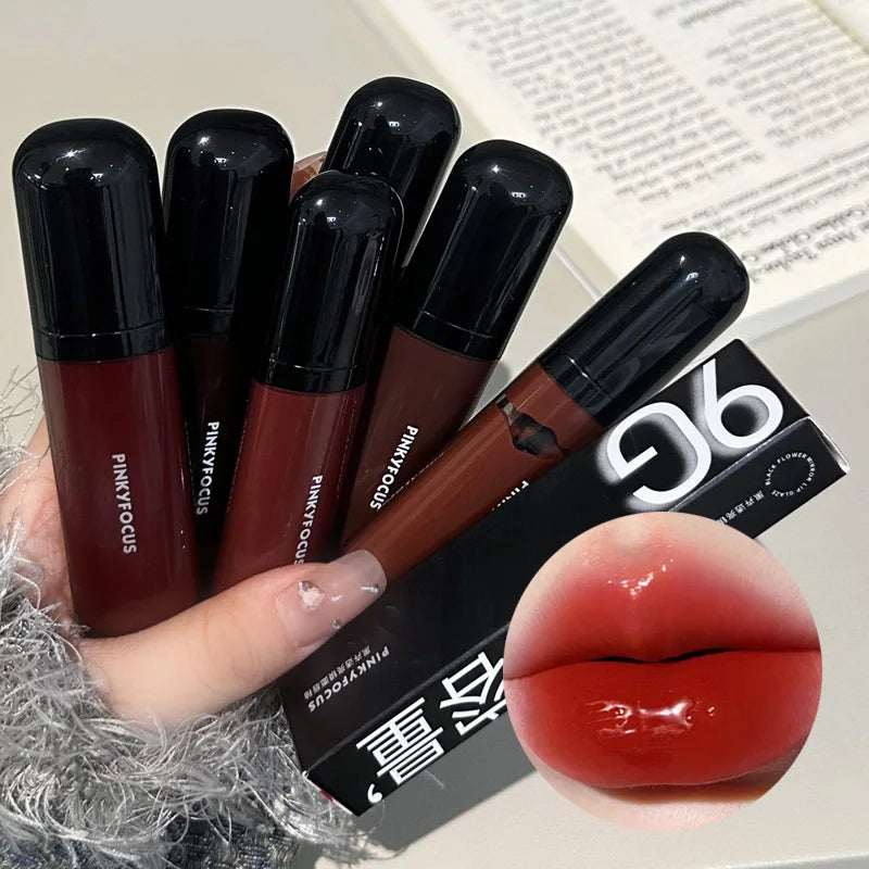 Red Brown Mirror Lip Glaze – Hydrating, Non-Stick, High-Pigment Lip Tint
