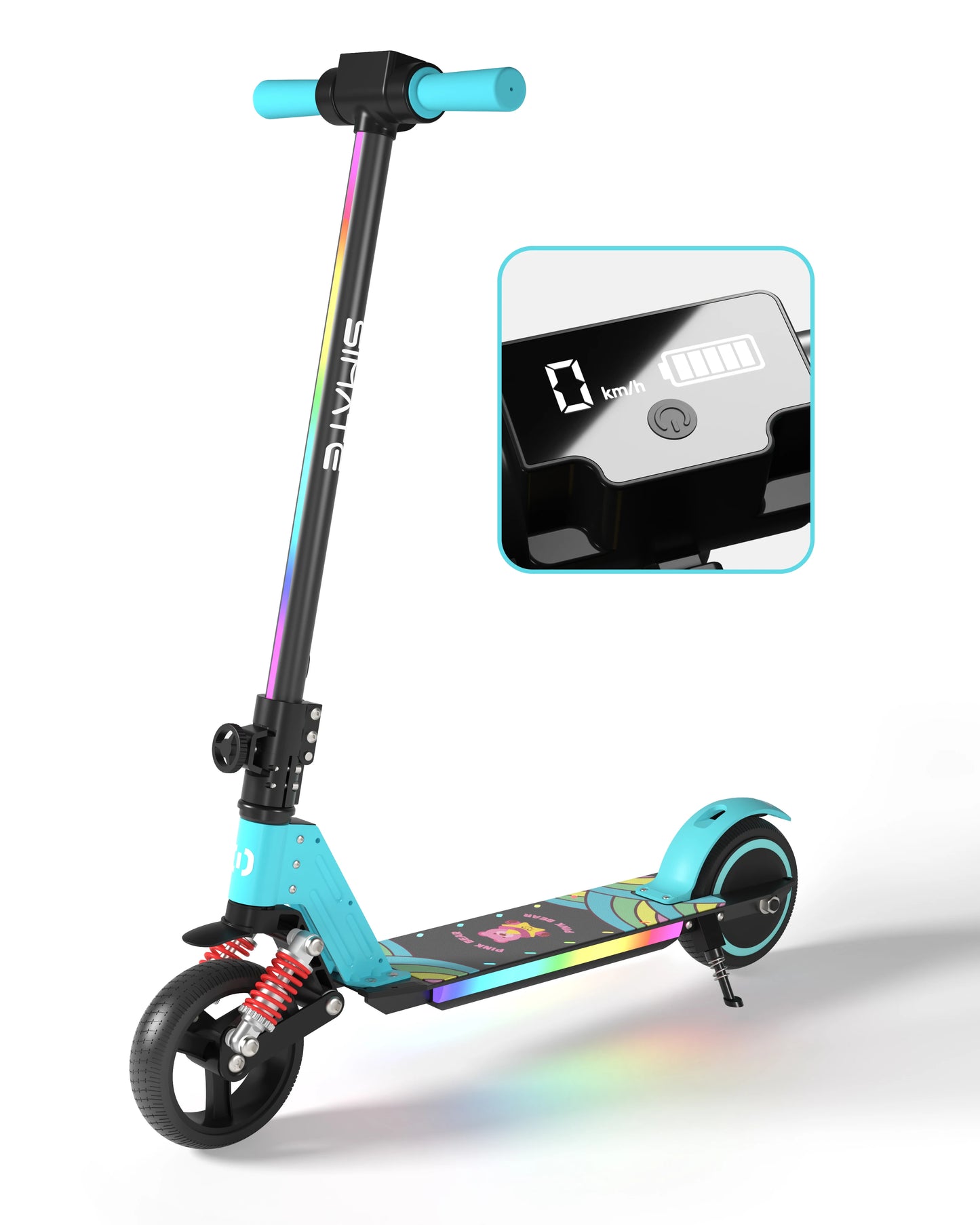 S5 Kids Electric Scooter – 24V, 130W Motor, 14km/h Max Speed, 8KM Range