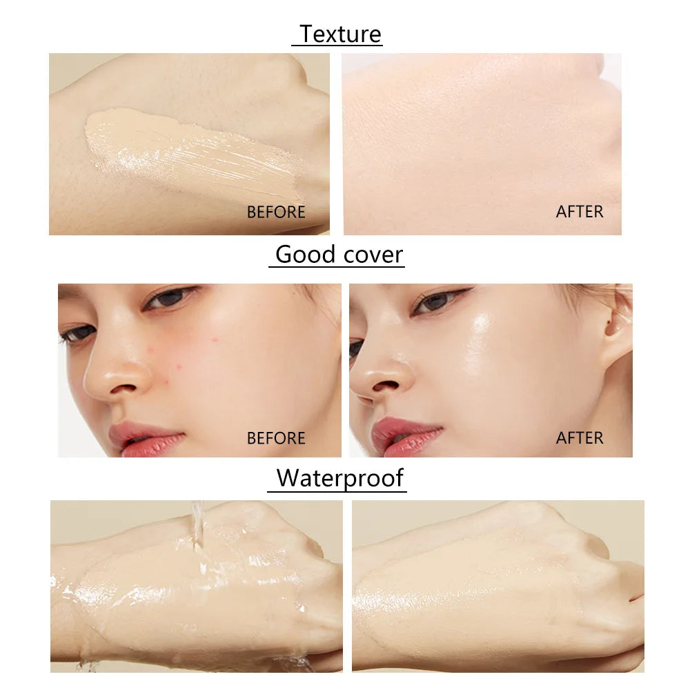 Liquid Foundation – Natural, Lightweight Coverage for Flawless, Bare-Face Look & Blemish Concealing