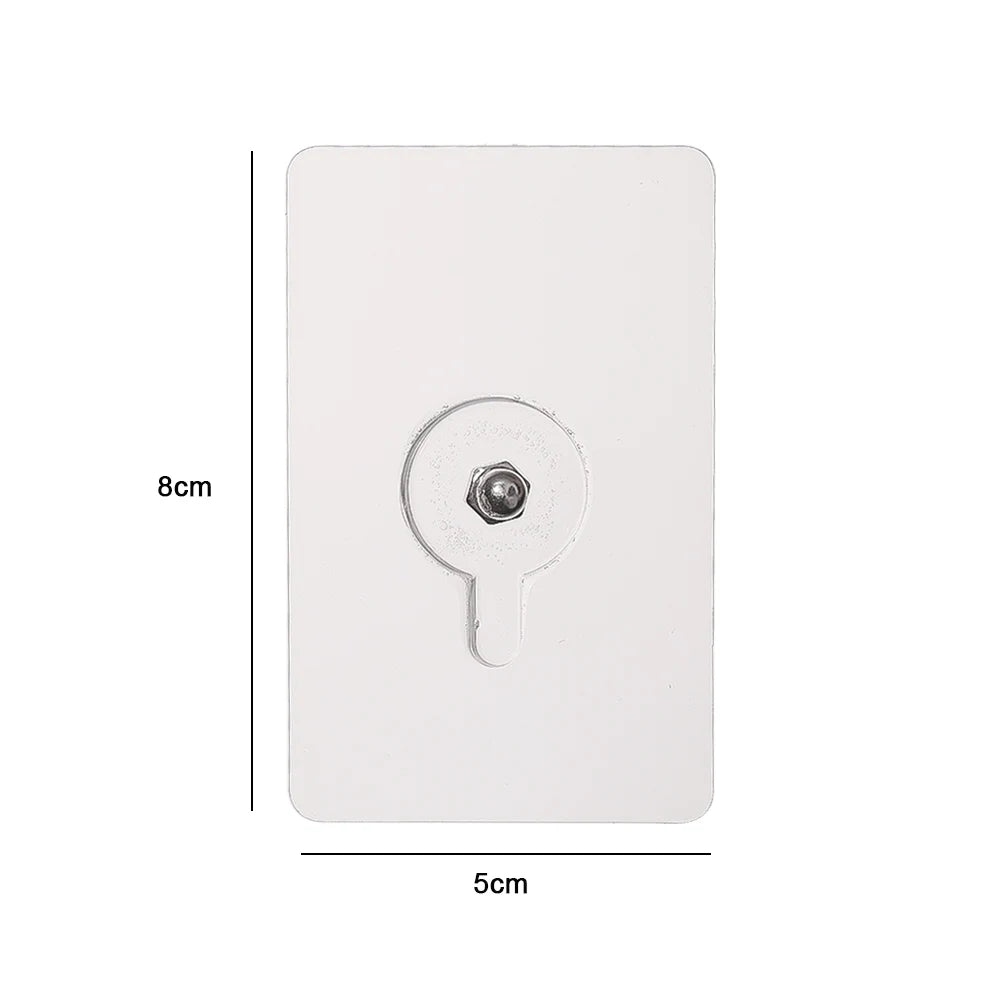 Adhesive Wall Hooks – Punch-Free Hanging for Frames, Clocks & More (50/1 Pcs)