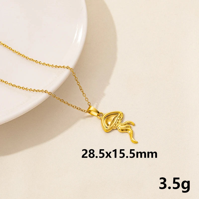 Punk Shark Charm Necklace – Ocean Animal Pendant Choker for Men & Women