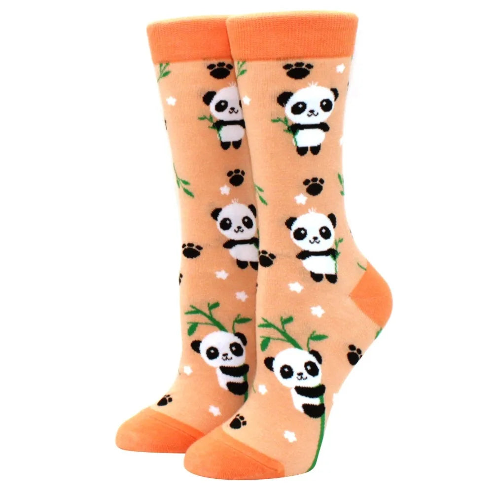 Cute Puppy Cartoon Socks – Corgi & Schnauzer Mid-Tube Unisex Breathable Comfort