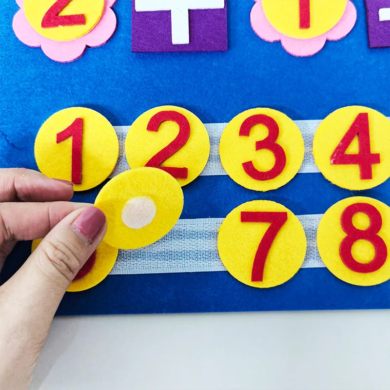 Montessori Math Busy Board – Early Learning Cognitive Toy for Kids