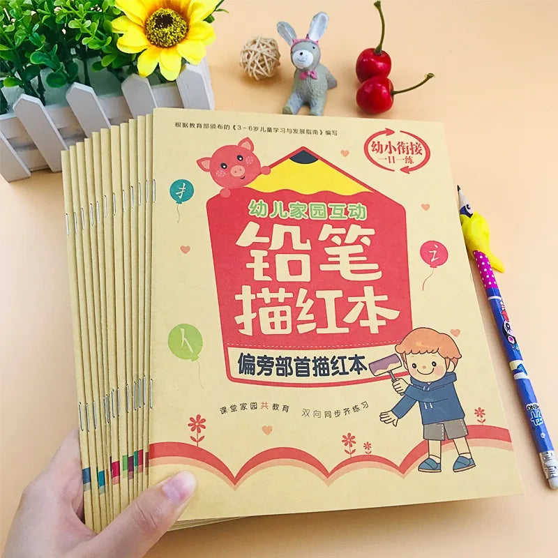 Calligraphy Practice Book – 32 Pages Alphabet & Math Workbook for Kids