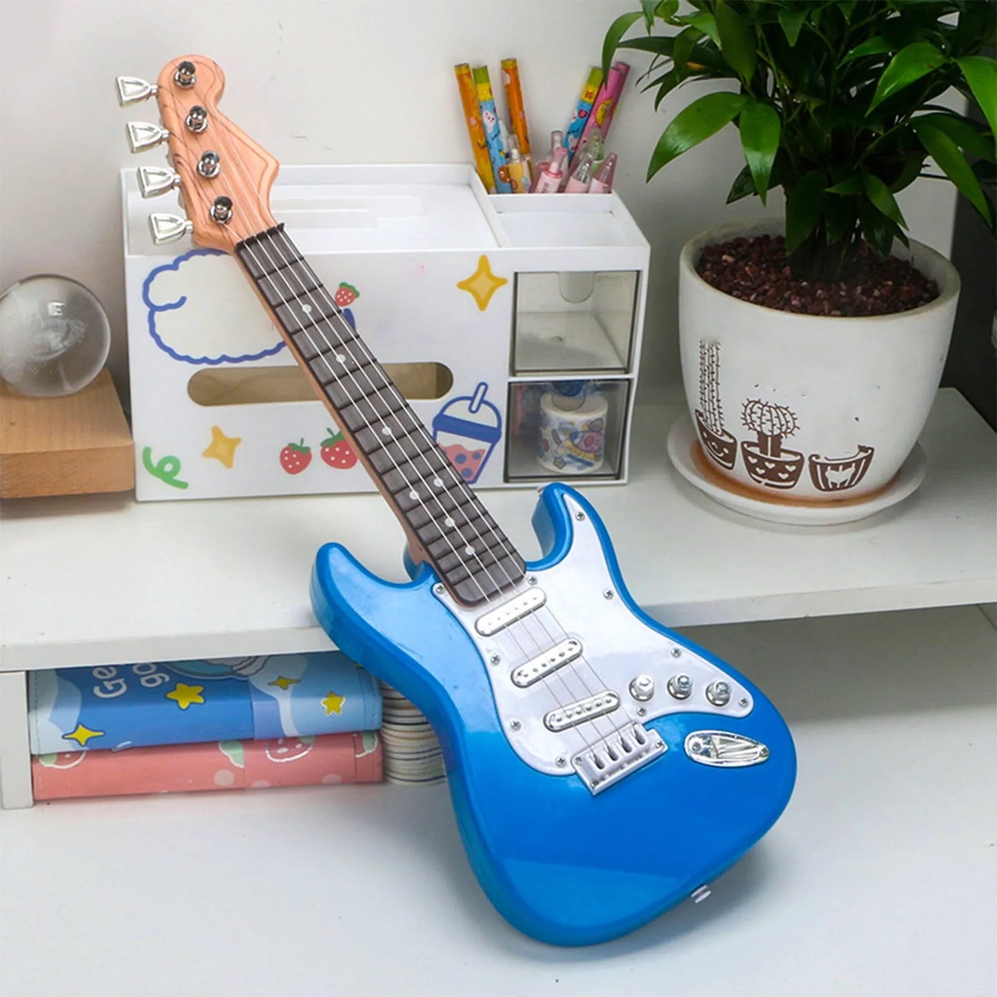 17" 4-String Electric Guitar Toy for Kids