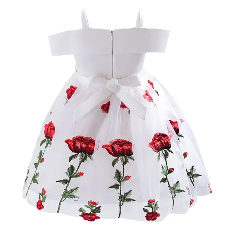 Summer Flower Girl Dresses for Weddings Formal Party Dress for Kids Girl Sleeveless Children Girls Party Dress 3-10 Years