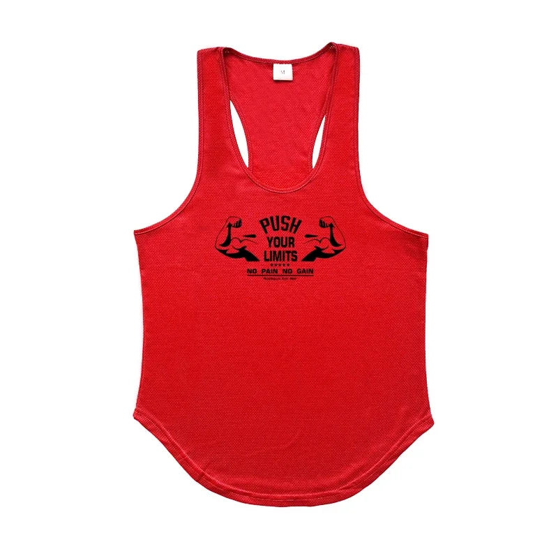 Men's Mesh Gym Tank Top – Quick-Dry Sleeveless Fitness Vest