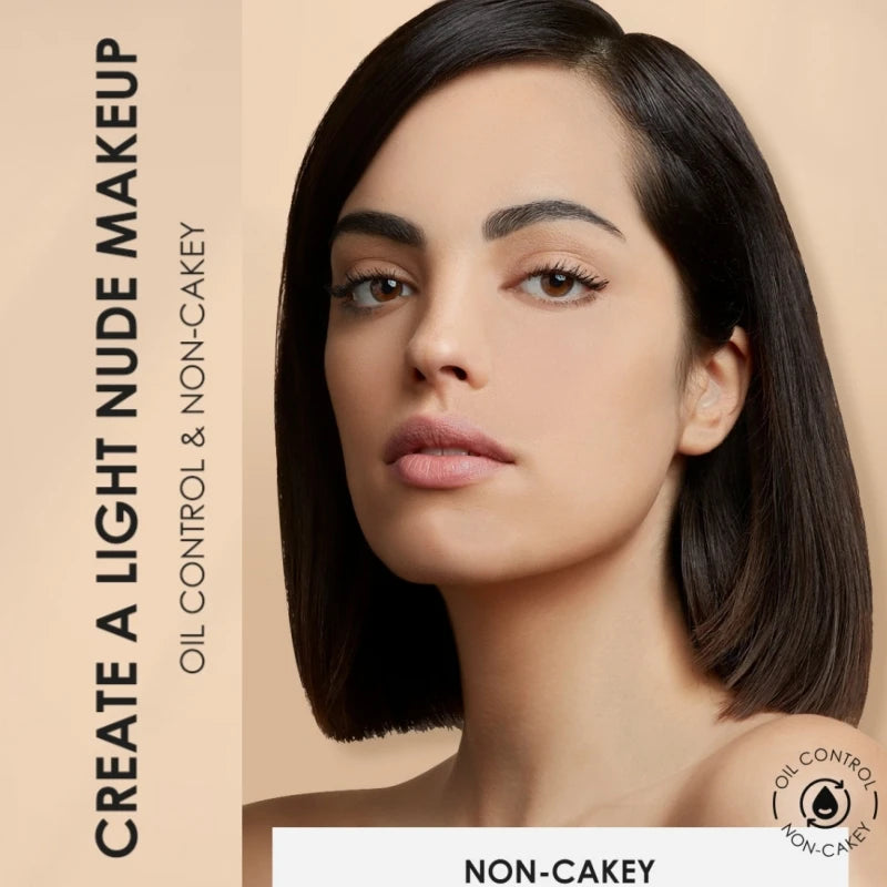 FOCALLURE 3-Color Oil-Control Pressed Powder Foundation