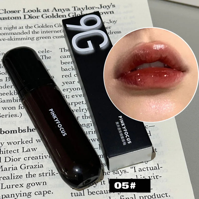 Red Brown Mirror Lip Glaze – Hydrating, Non-Stick, High-Pigment Lip Tint