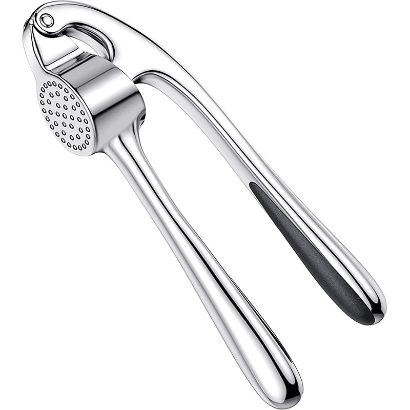 LMETJMA Stainless Steel Garlic Press – Easy-Squeeze Mincer & Crusher