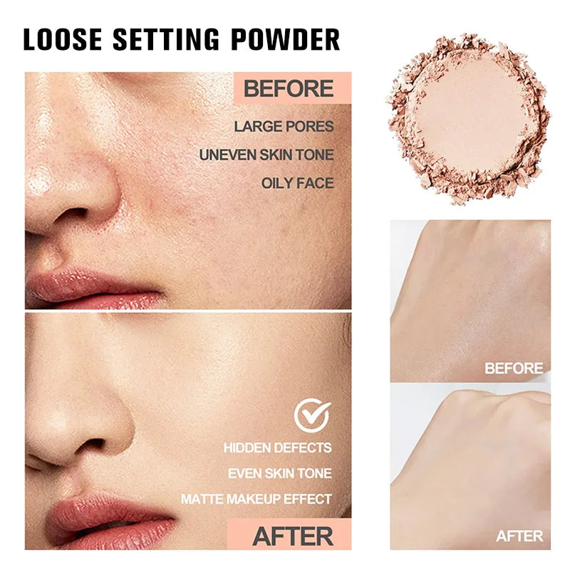 Banana Loose Powder – Pore-Reducing, Long-Lasting Matte Makeup