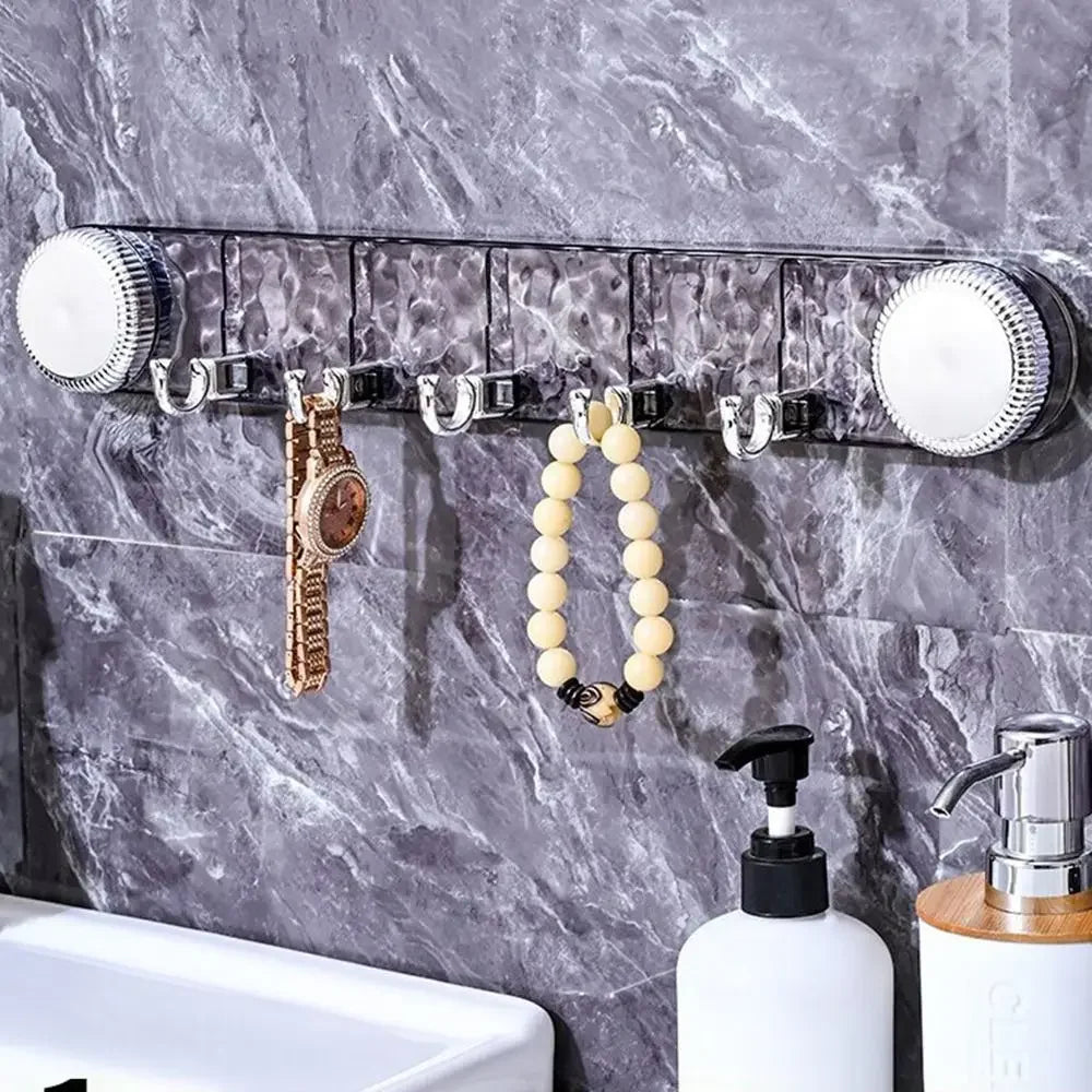 Rotating Suction Cup Towel Rack – Adjustable Wall-Mounted Bathroom Hook