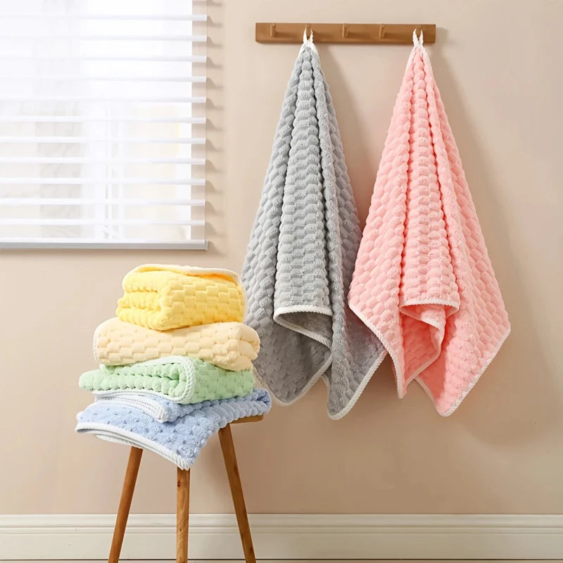 2PCS XL Microfiber Bath Towels – Soft, Quick-Dry & Absorbent