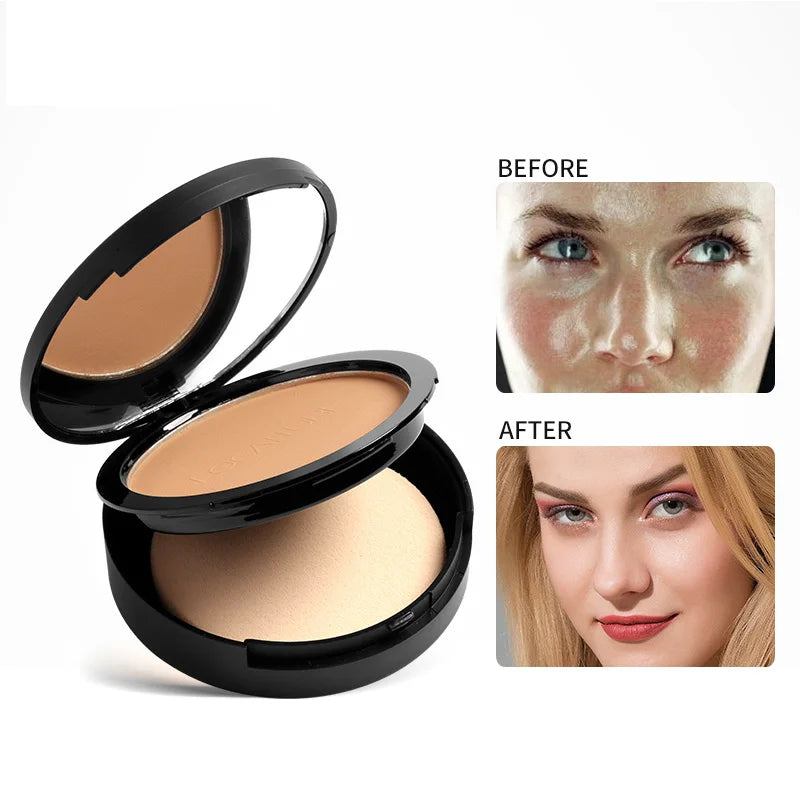 FOCALLURE 3-Color Oil-Control Pressed Powder Foundation
