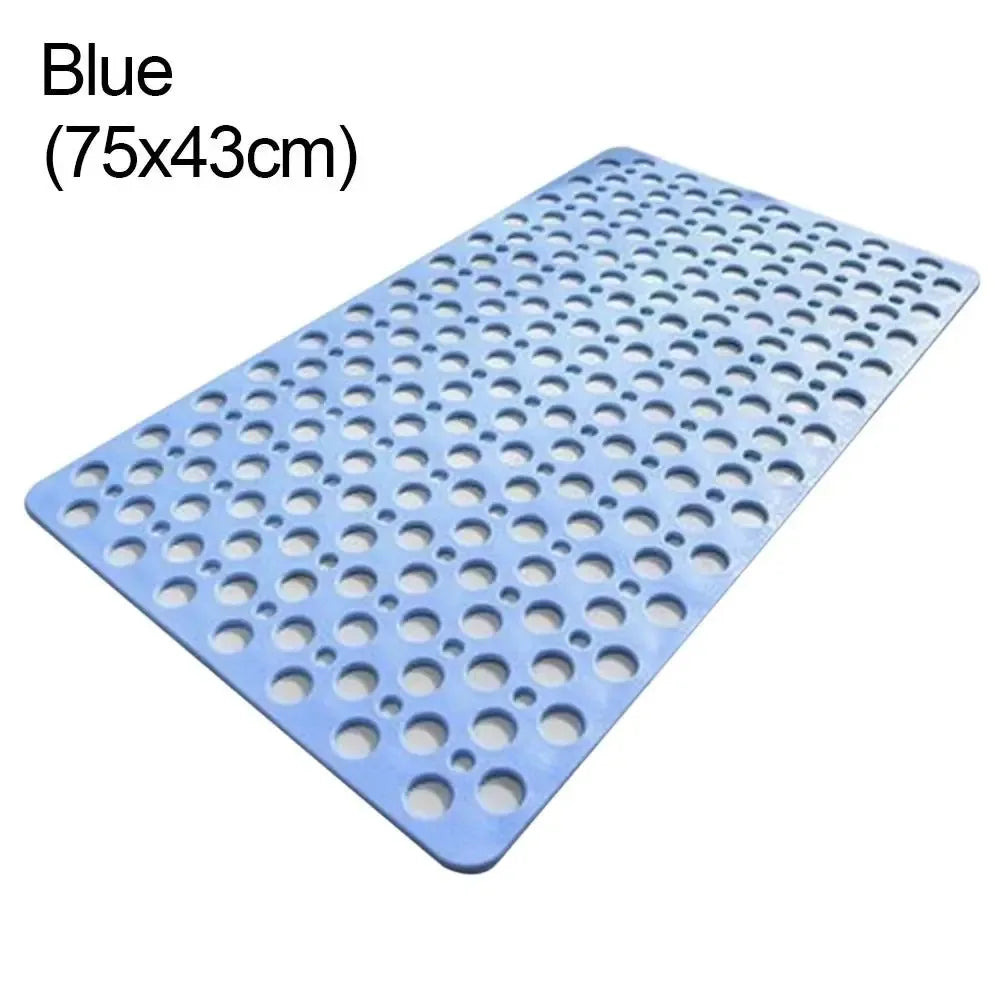 Non-Slip Bath Mat with Drain Holes – Easy Clean Suction Cup Bathroom Mat