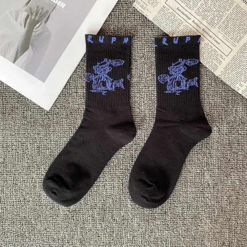 High-Quality Unisex Street Style Cotton Socks – Long Tube Hip-Hop Basketball Socks