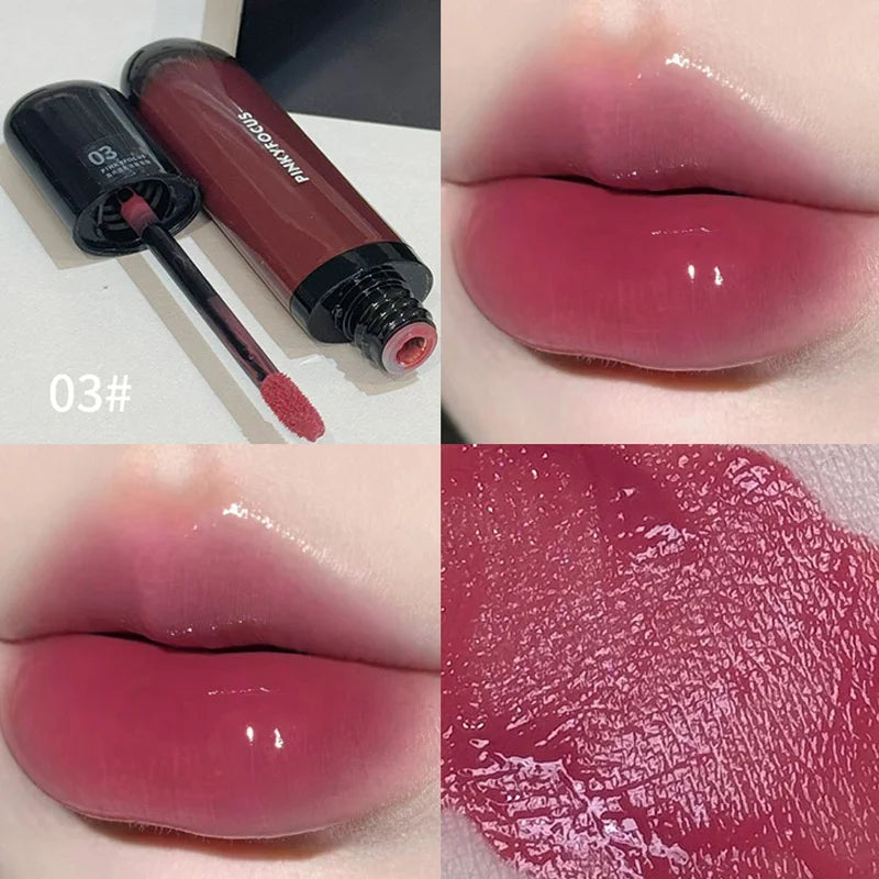 Red Brown Mirror Lip Glaze – Hydrating, Non-Stick, High-Pigment Lip Tint