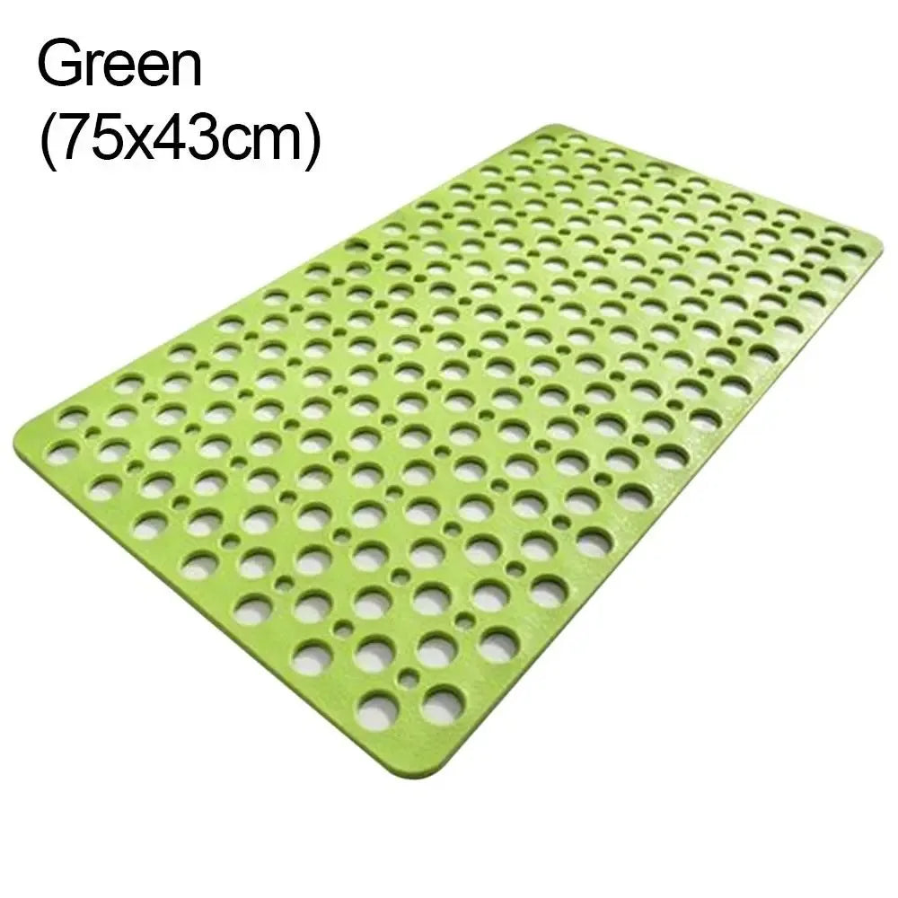 Non-Slip Bath Mat with Drain Holes – Easy Clean Suction Cup Bathroom Mat