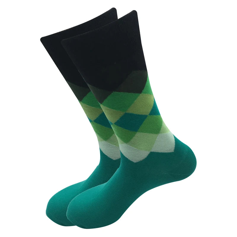 5 Pairs Colorful Cotton Socks – High-Quality Casual Wear for Men & Girls (No Gift Box)