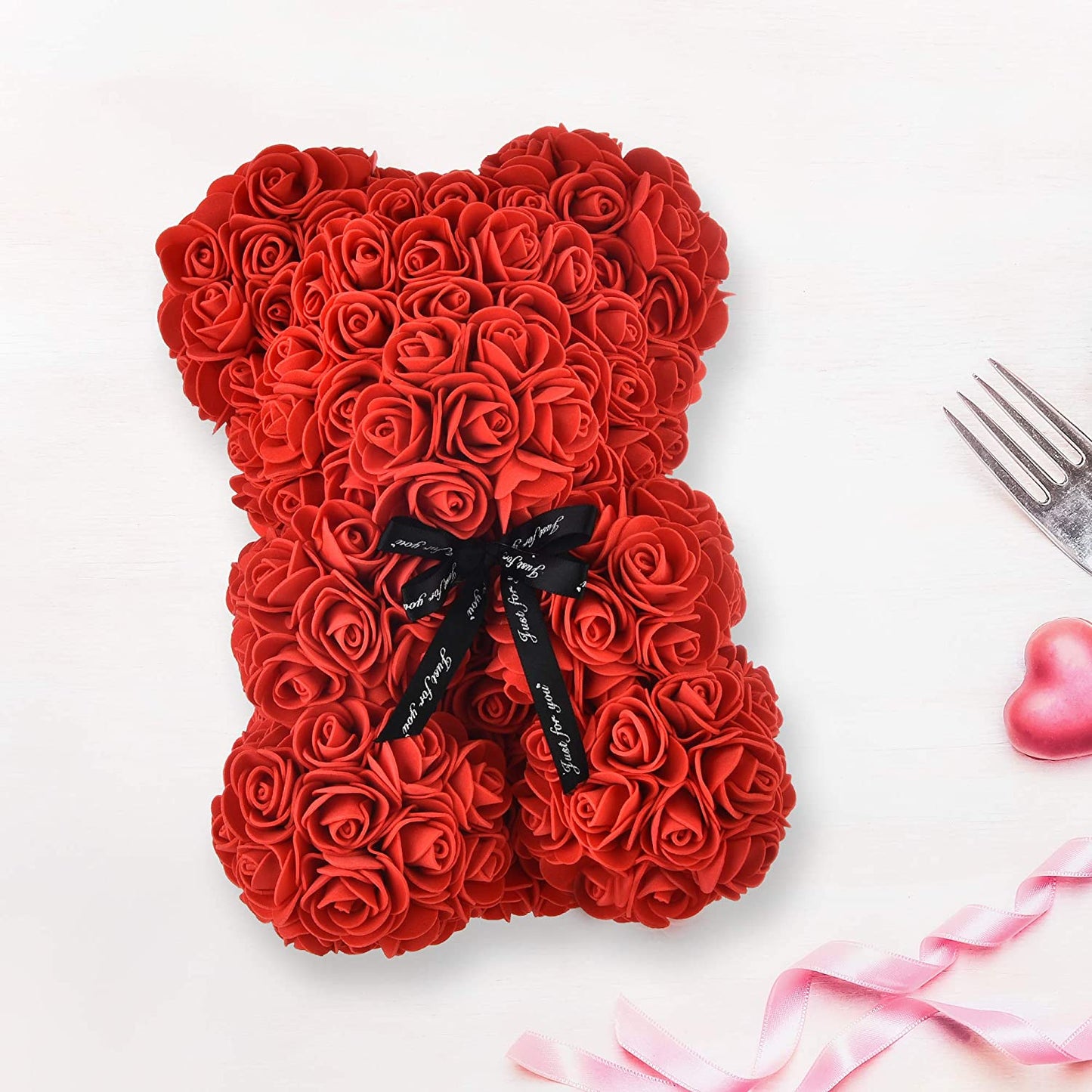 Mothers Day Mother'S Day Rose Bear Mom Gifts Mother Day Women Gifts for Mom Birthday Gifts Girlfriend Valentines Day Gifts for Her Christmas Anniversary Valentine Day Mother Gift (Red)