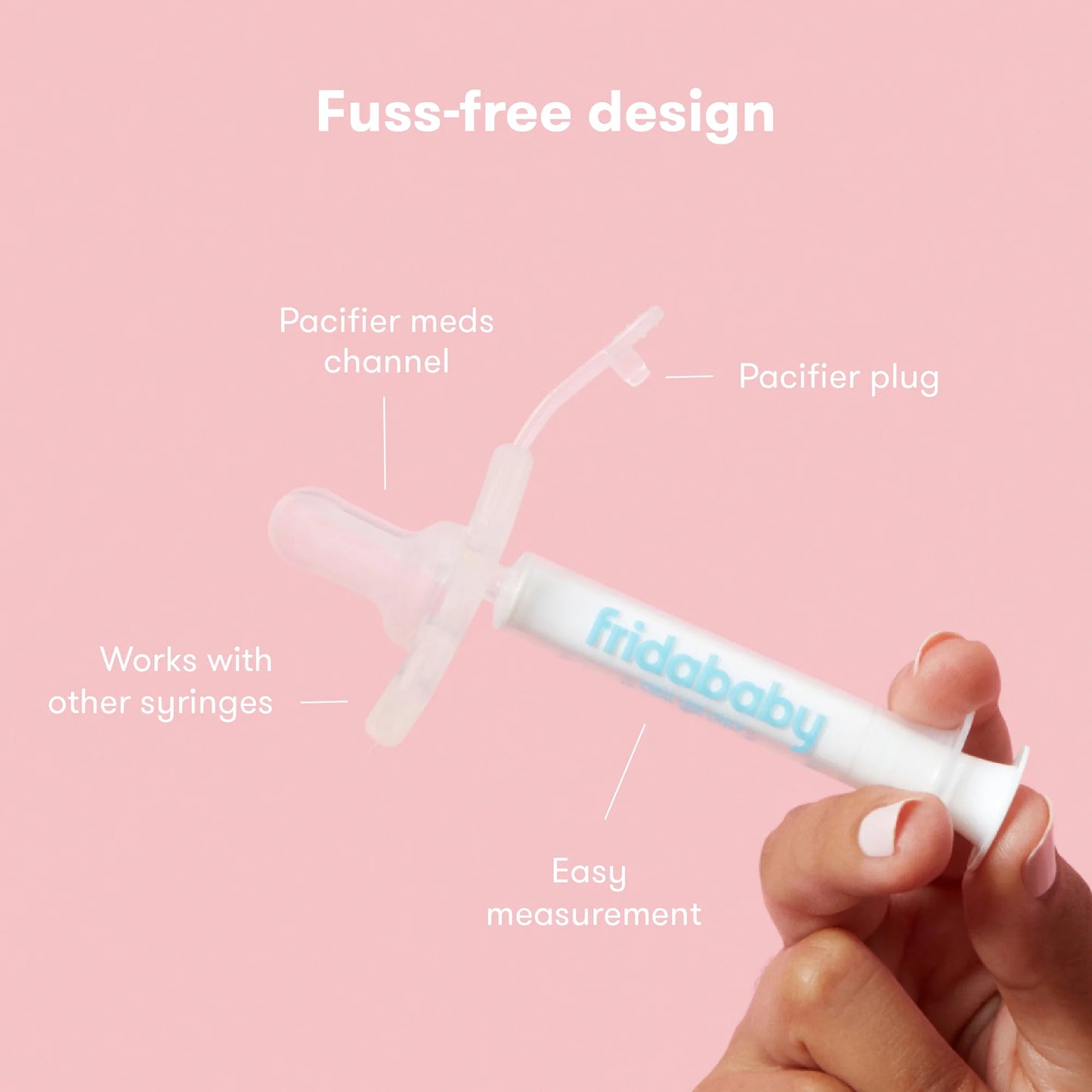 Medifrida Accu-Dose Baby Medicine Syringe with Pacifier Tip