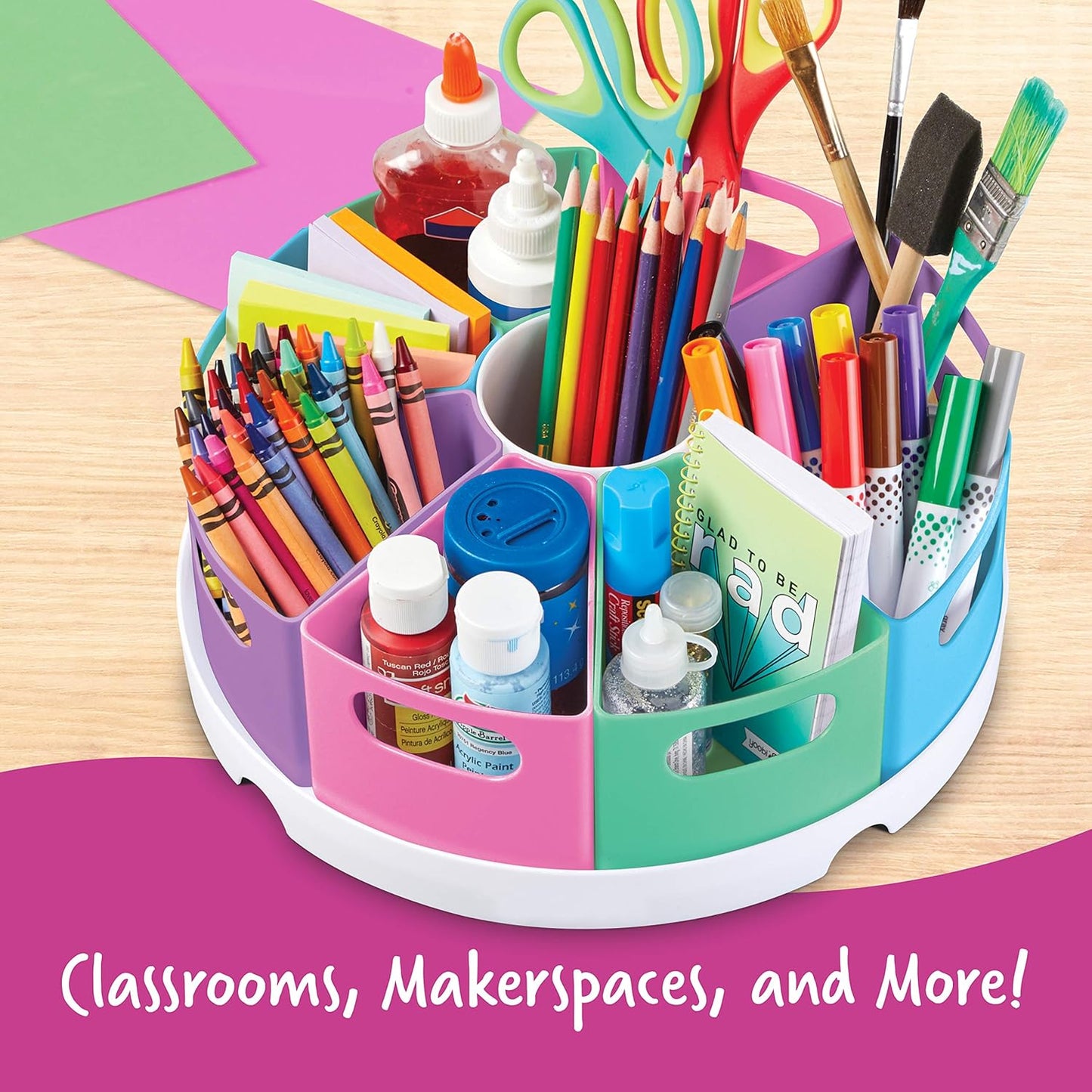 Create-A-Space Storage Center, 10 Piece Set - Pastel Colors