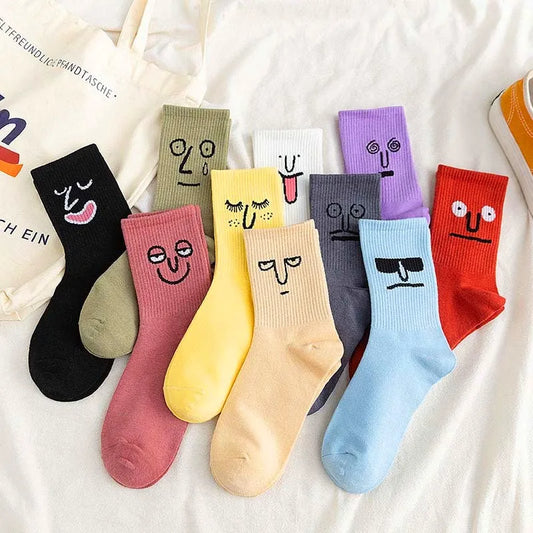 1 Pair Harajuku Candy Color Socks – Funky Kawaii Unisex Crew Style