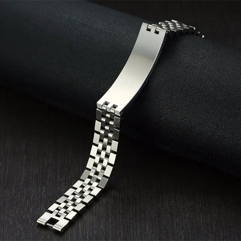 Men's Memorial Bracelet – “We Will Always Remember You, My Dad”