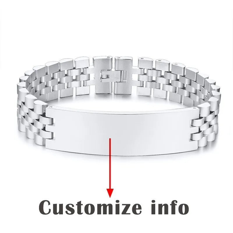 Men's Memorial Bracelet – “We Will Always Remember You, My Dad”
