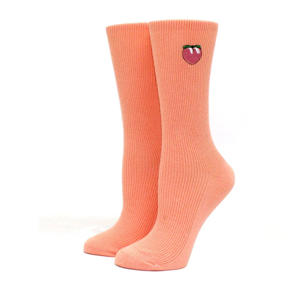 Women's Funny Food Print Socks – Cute Avocado & Sushi Cotton Harajuku Style