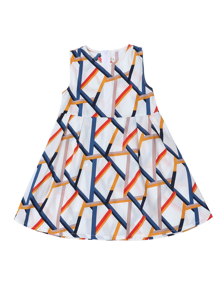 Children's Girls' Cotton Printed Princess 11-Year-Old Summer Clothes