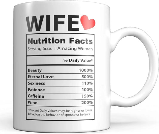 11oz Printed Ceramic Coffee Mug – Fun Daily Drinkware for Family, Couples, & Friends