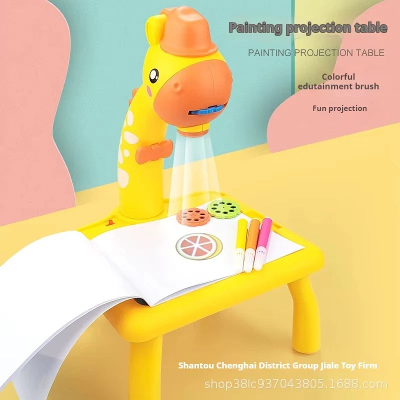 Kids LED Projector Drawing Table – Educational Painting & Learning Toy Set