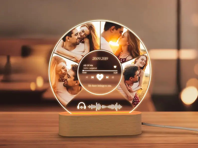 Custom Acrylic Song Plaque – Personalized Photo & Lyrics Gift for Mom’s Birthday