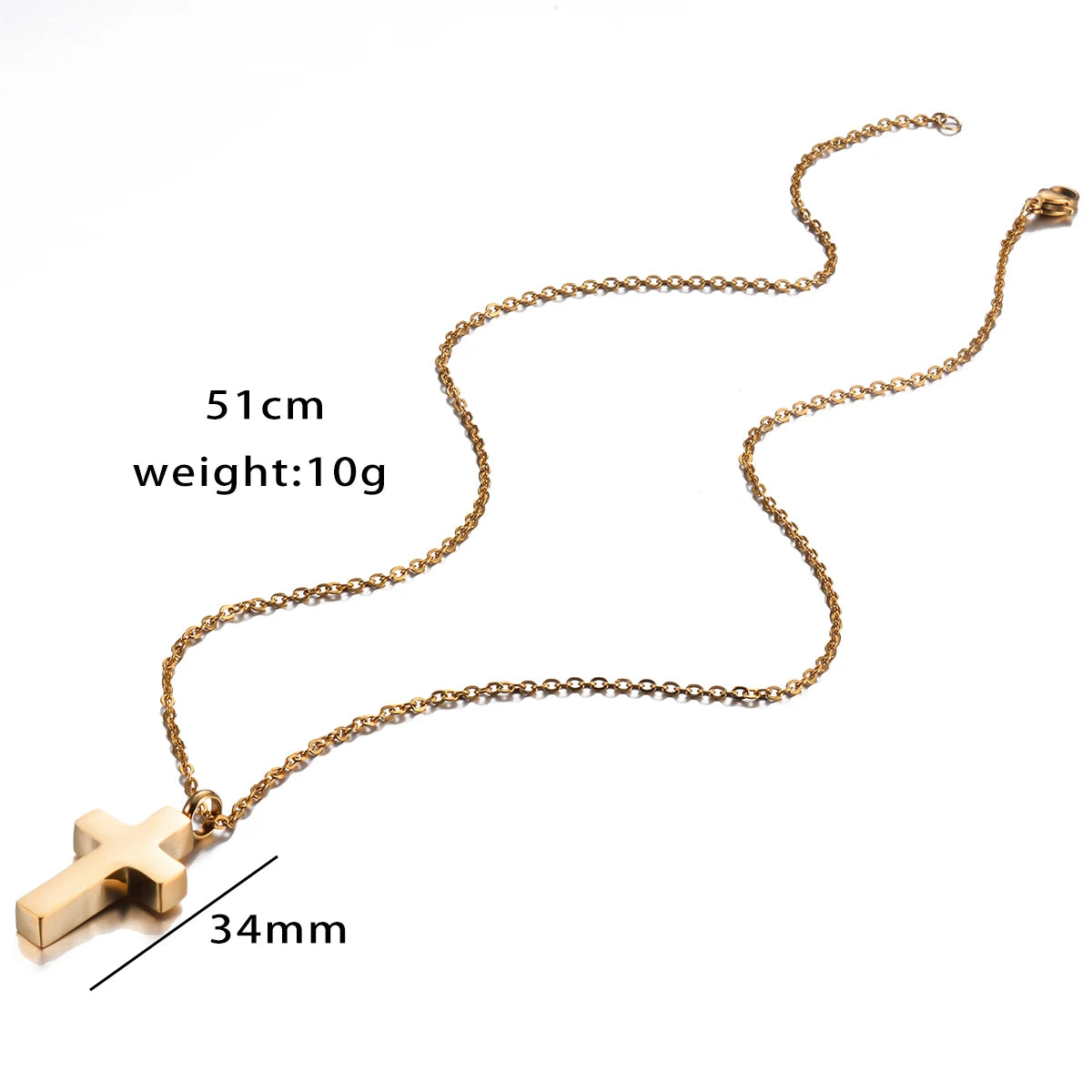 Stainless Steel Classic Cross Cremation Urn Locket Pendant Necklace Memorial Keepsake Jewelry For Women/Men