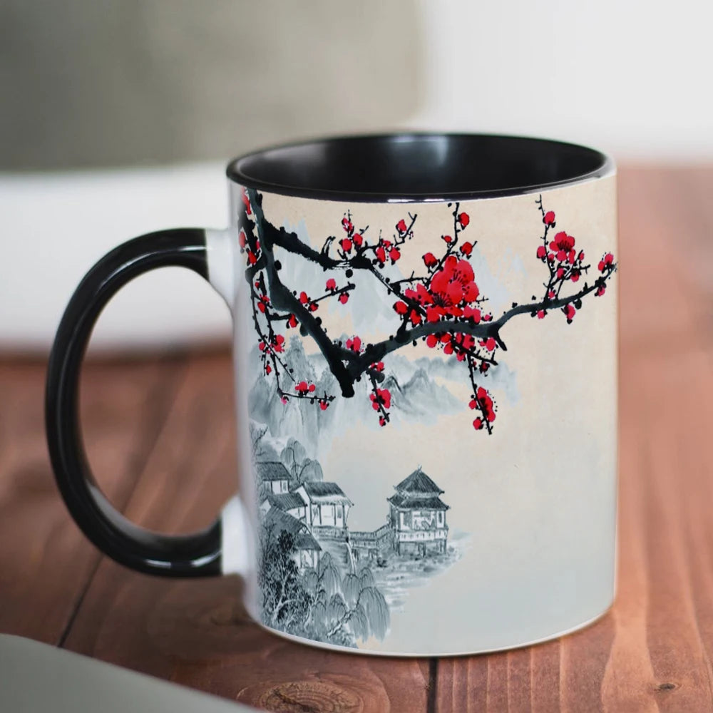 sakura blossom in japan Mug 330ml Ceramic Coffee Mug Office Tea Cup Home Milk Cup