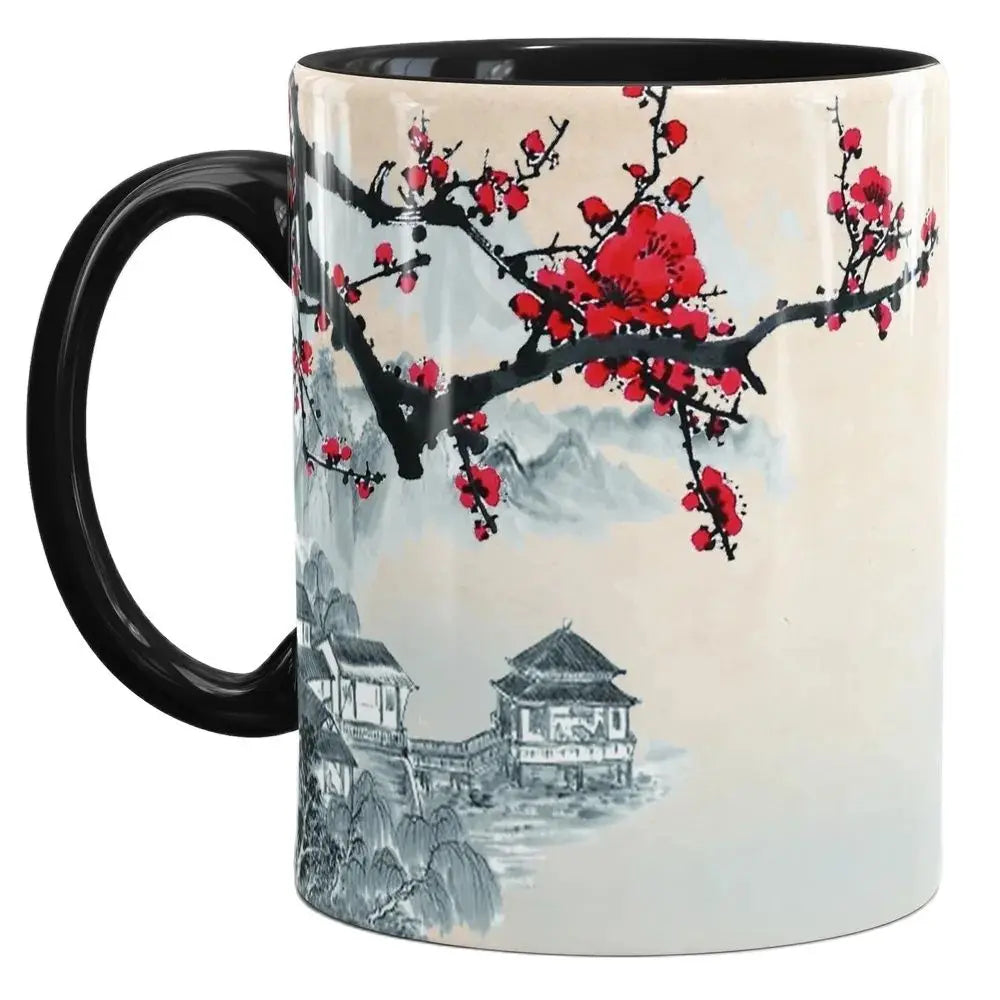 sakura blossom in japan Mug 330ml Ceramic Coffee Mug Office Tea Cup Home Milk Cup