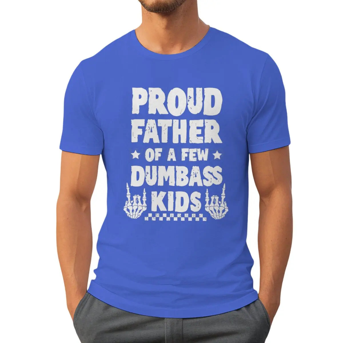 Proud Father Graphic T-Shirt – Retro Tie-Dye Casual Tee for Father’s Day