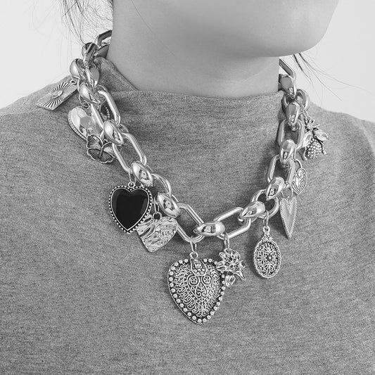 Vintage Heart Necklace - Valentine's Gift Jewelry