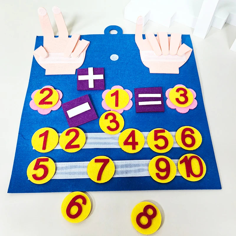 Montessori Math Busy Board – Early Learning Cognitive Toy for Kids