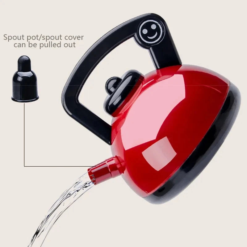 Kids Kitchen Playset – Simulation Cooking Toys with Cookware & Fruit Cutting Set