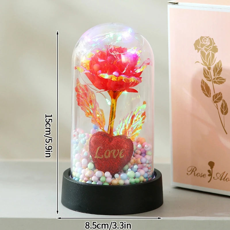 LED Galaxy Rose in Glass – Romantic Gift for Valentine’s & Mother’s Day