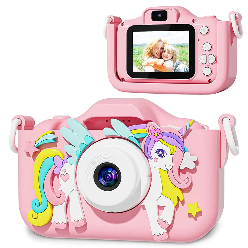 Kids 1080P HD Digital Camera – 2.0-inch Toddler Camera with Silicone Case
