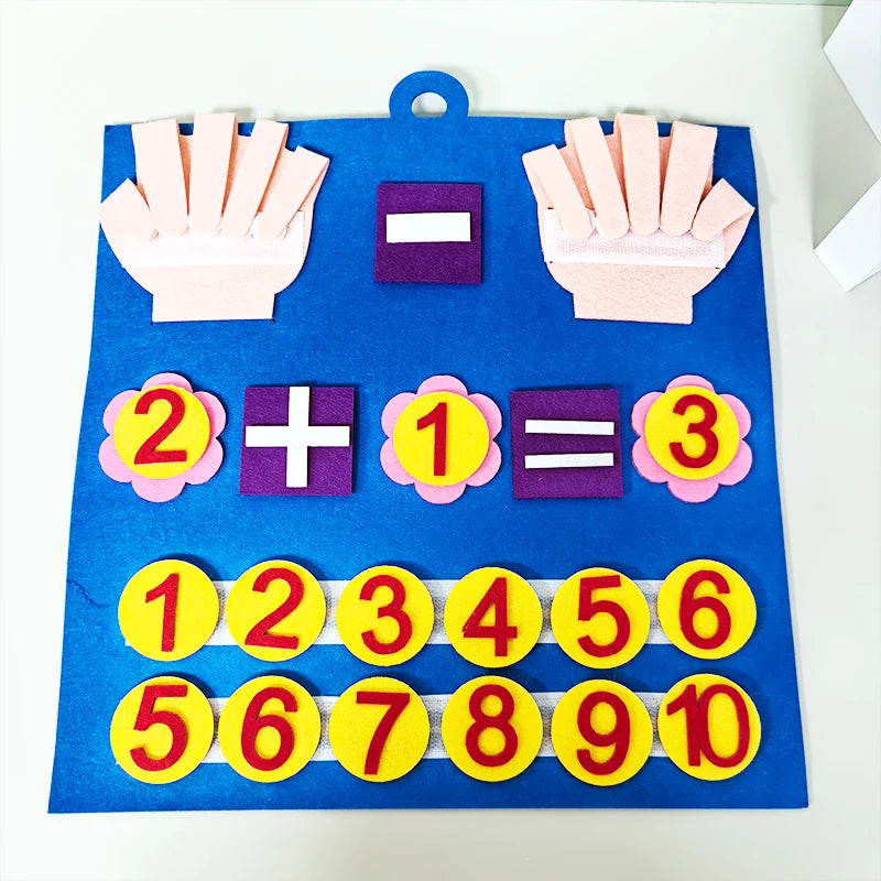 Montessori Math Busy Board – Early Learning Cognitive Toy for Kids